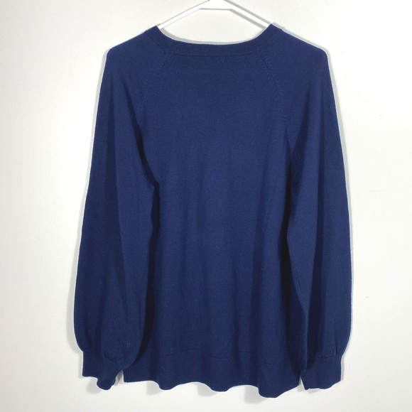 Babaton women’s Navy Sweater 100% merino wool size large - Picture 2 of 11